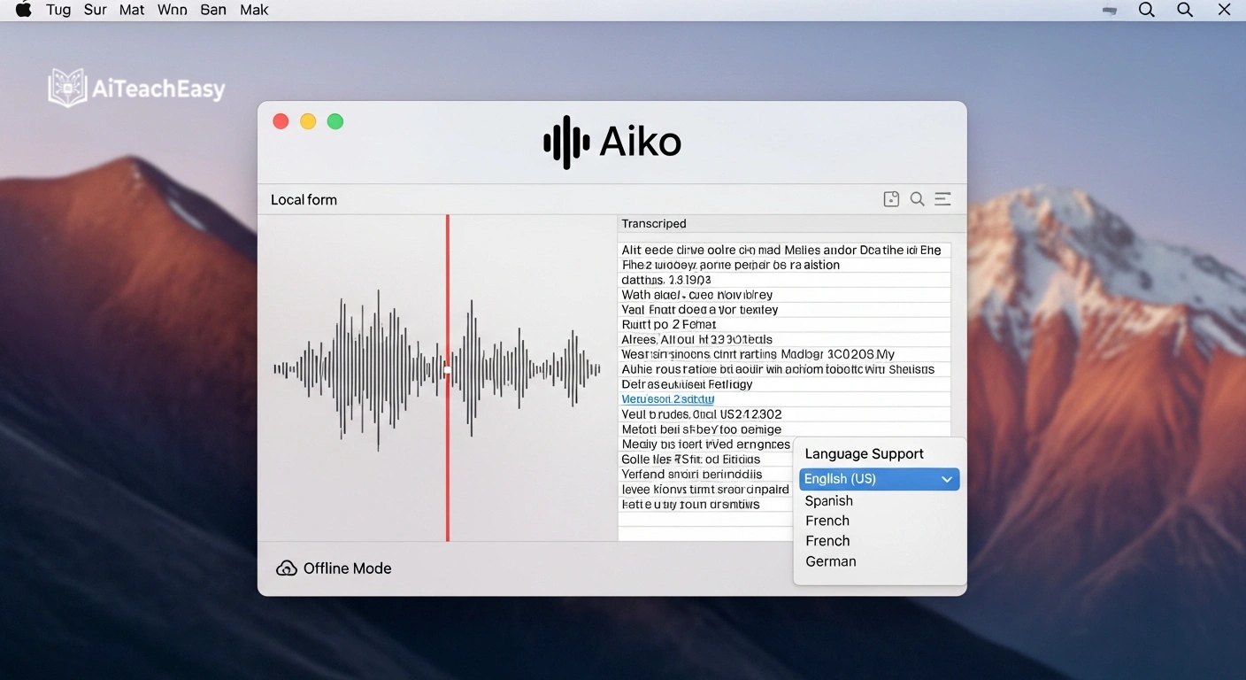Aiko — Best Offline Transcription for Apple Users