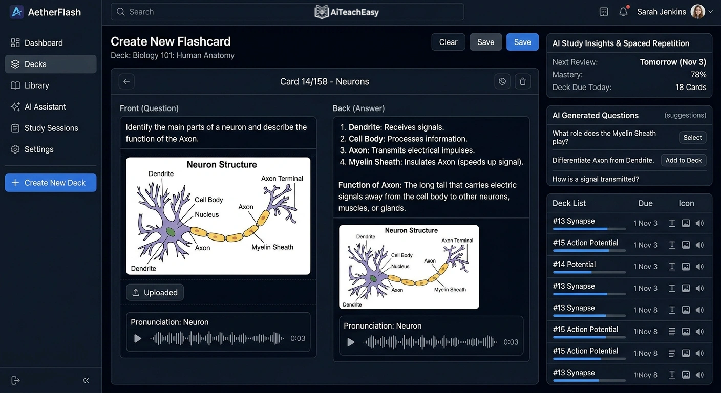 AI Notebook – Multi-Modal Flashcard Generation