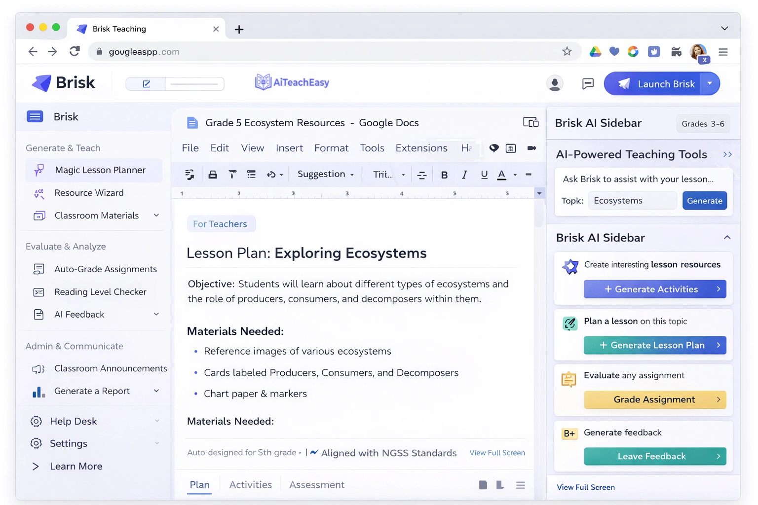 Brisk Teaching – Best Chrome-Based Workflow