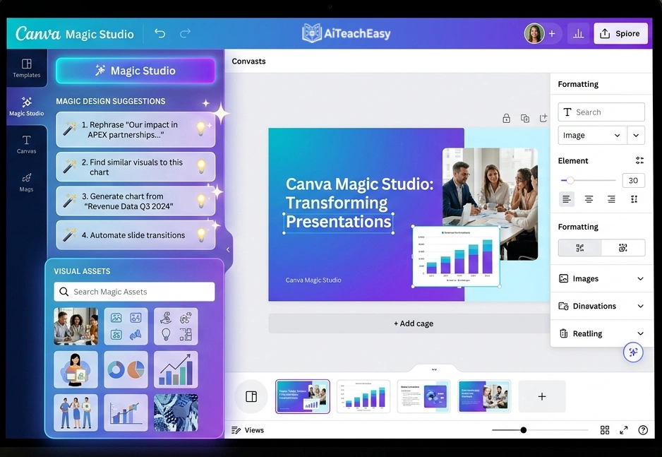 Canva Magic Studio – Best for Visual Lesson Creation
