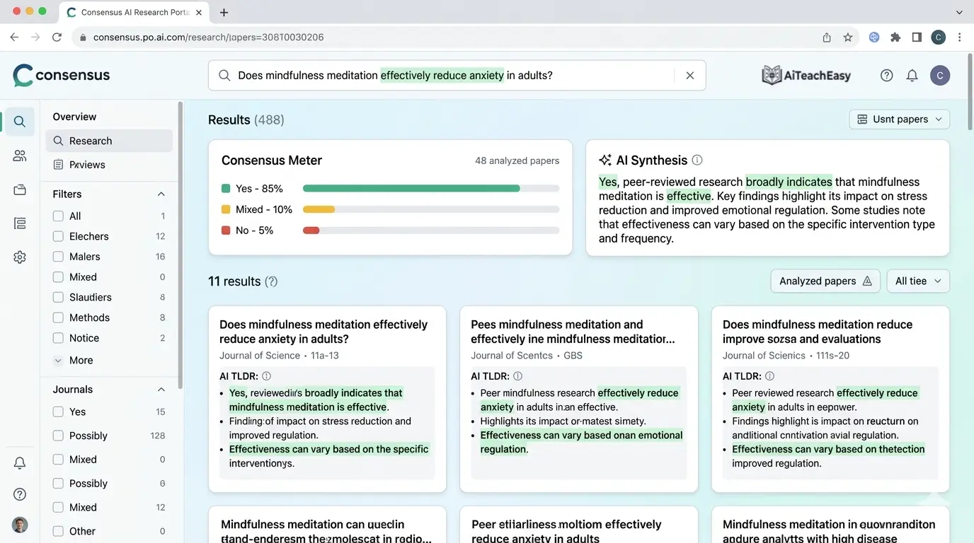 Consensus – Research Summarizer