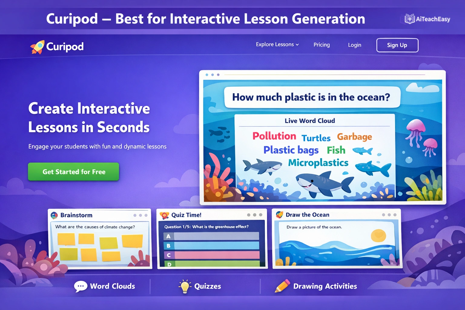 Curipod – Best for Interactive Lesson Generation