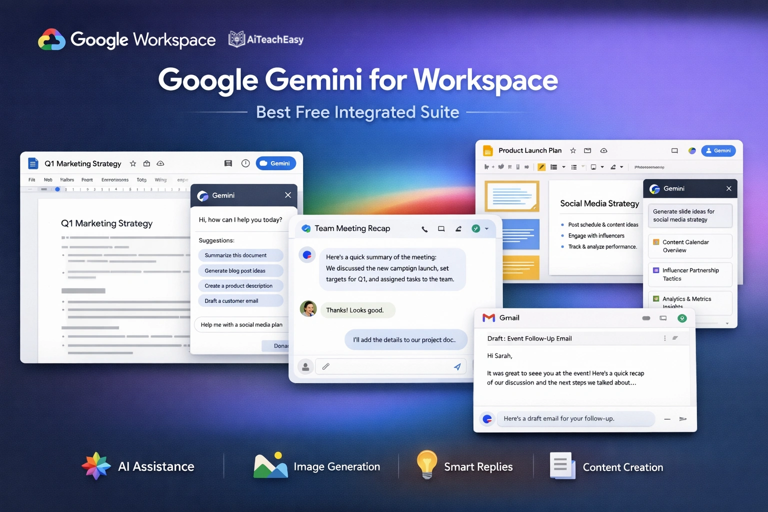 Google Gemini for Workspace – Best Free Integrated Suite