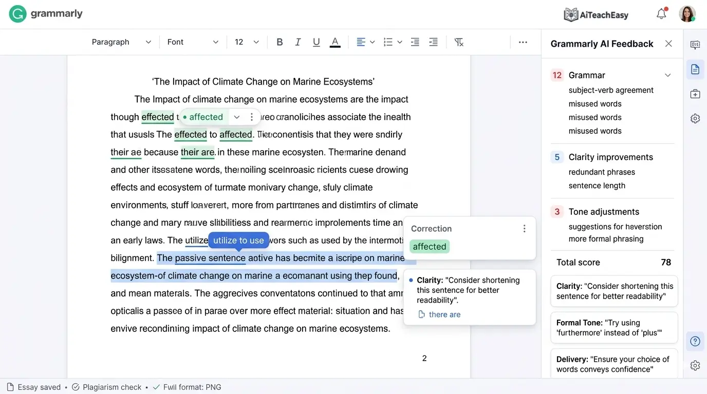 Grammarly – Writing & Essay Improvement