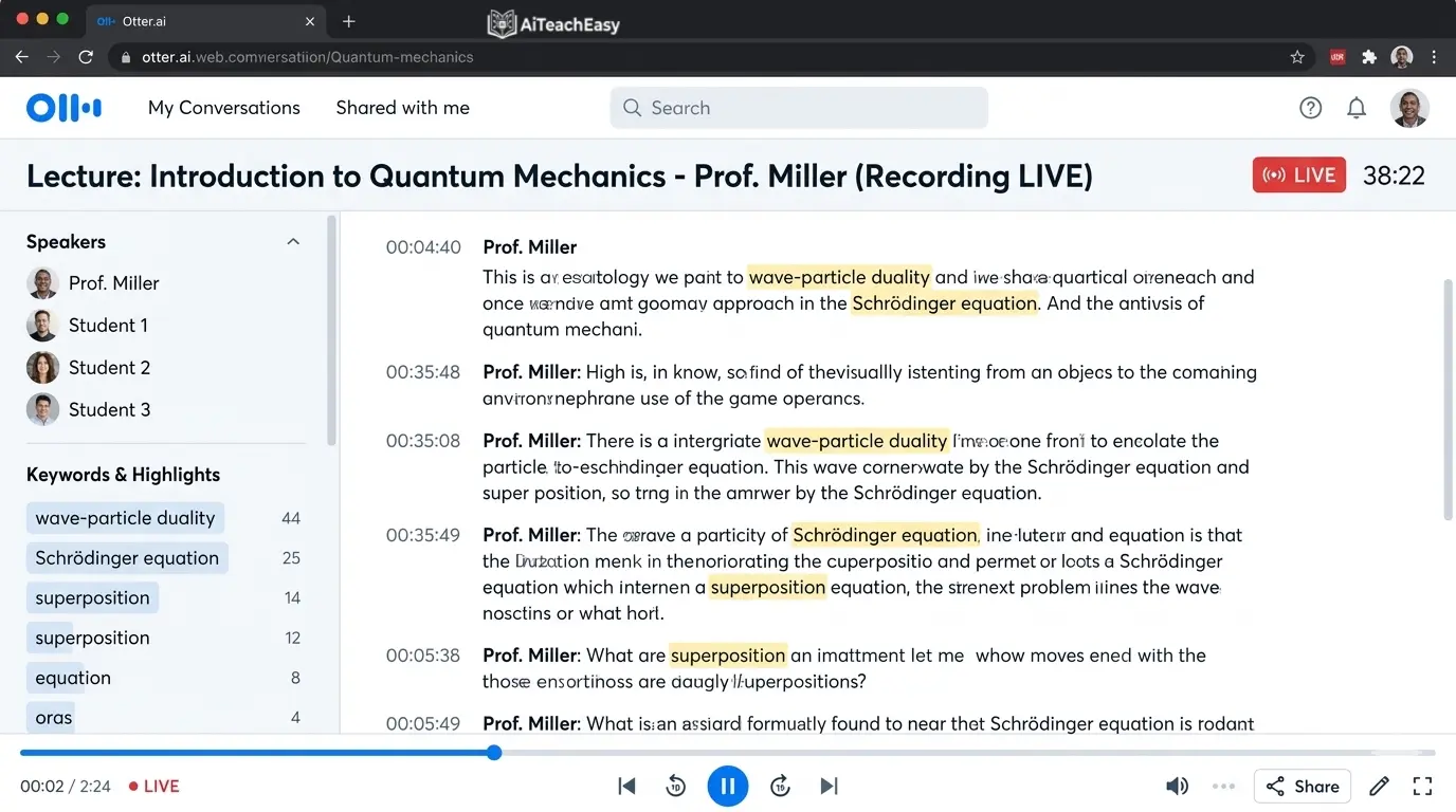 Otter.ai – Lecture Transcriber