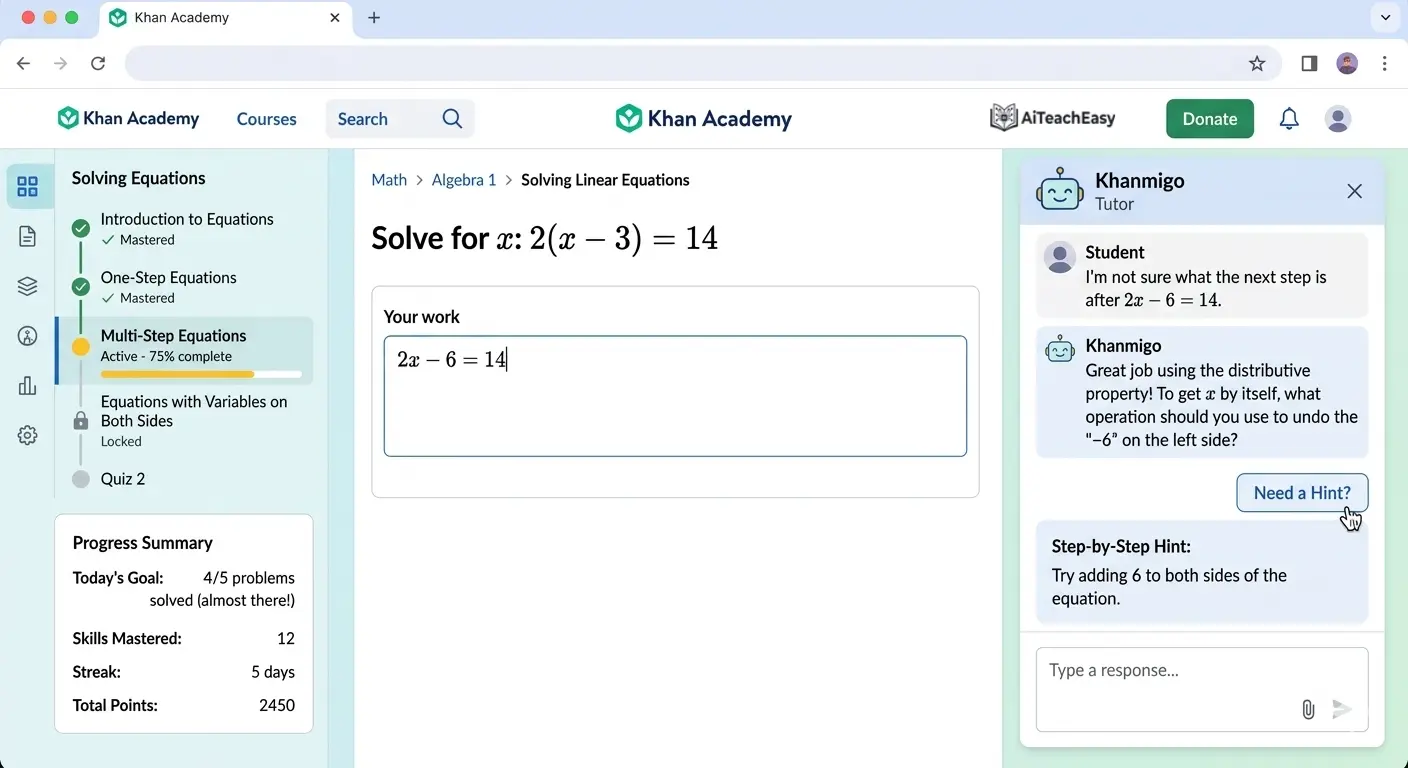Khanmigo – Personalized Learning