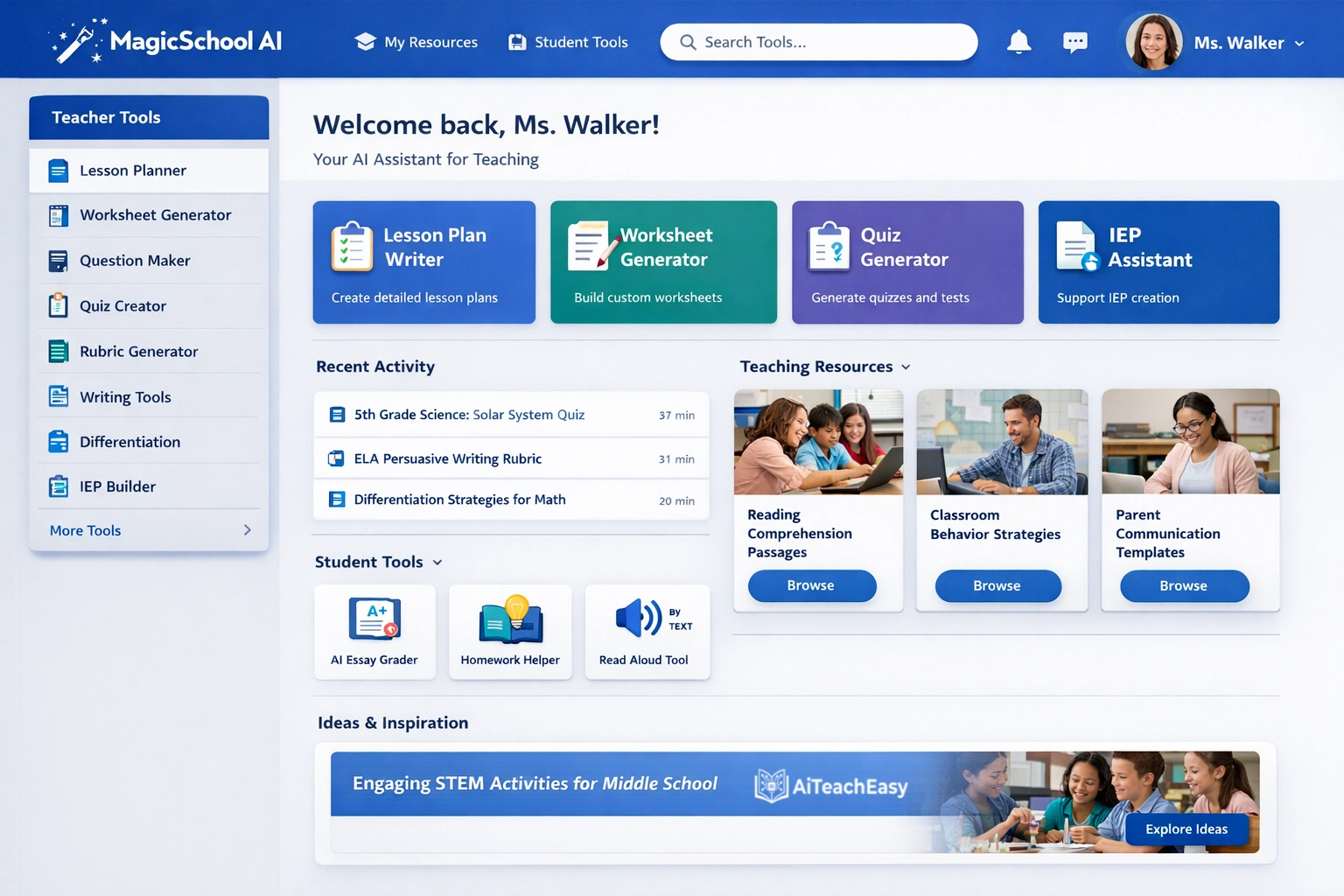 MagicSchool AI – Best Comprehensive Teacher Platform