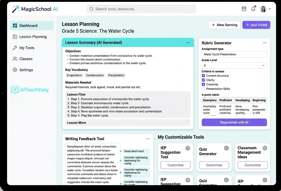 MagicSchool AI – Best for Automated Lesson Planning