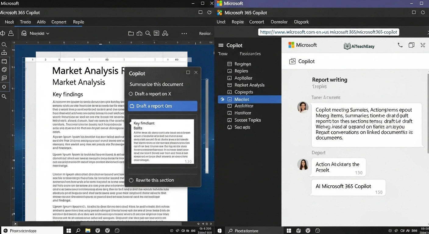 Microsoft 365 Copilot – Best for Integrated Word and Teams Workflow