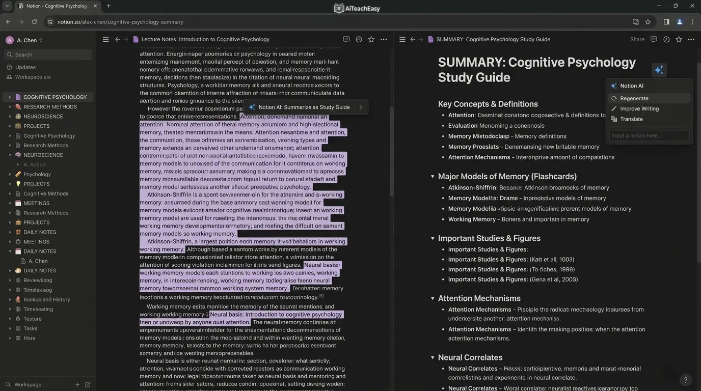 Notion AI – AI Note Summarizer