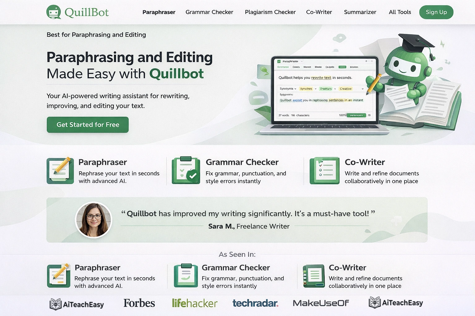 Quillbot – Best for Paraphrasing and Editing