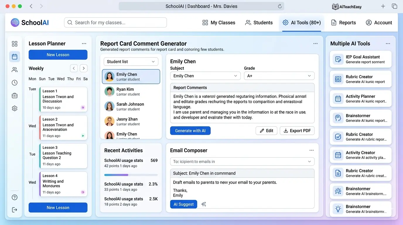 SchoolAI – Best All-in-One AI Report Writing Platform