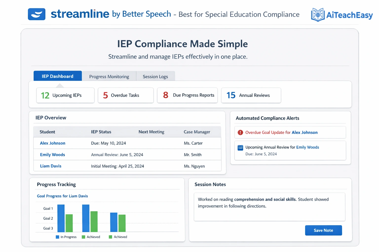Streamline by Better Speech – Best for Special Education Compliance