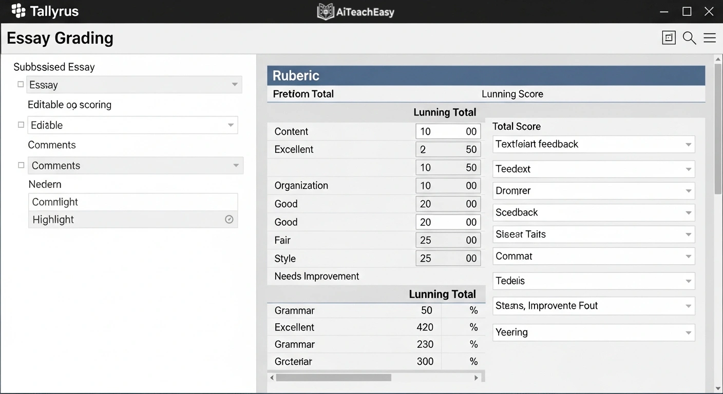 Tallyrus – Best for Essay Evaluation and Feedback Integration