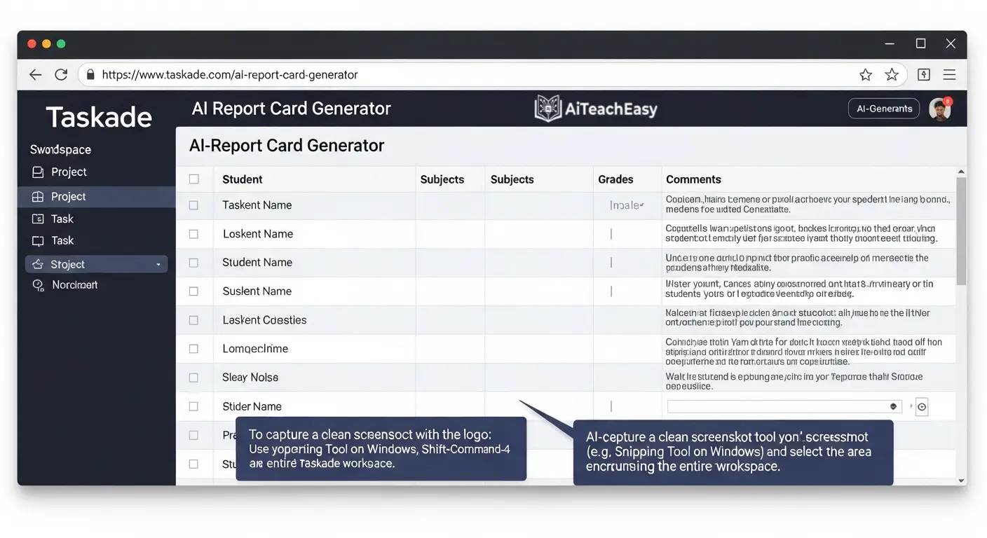 Taskade AI Report Card Generator – Best Free Tool for Progress Reports