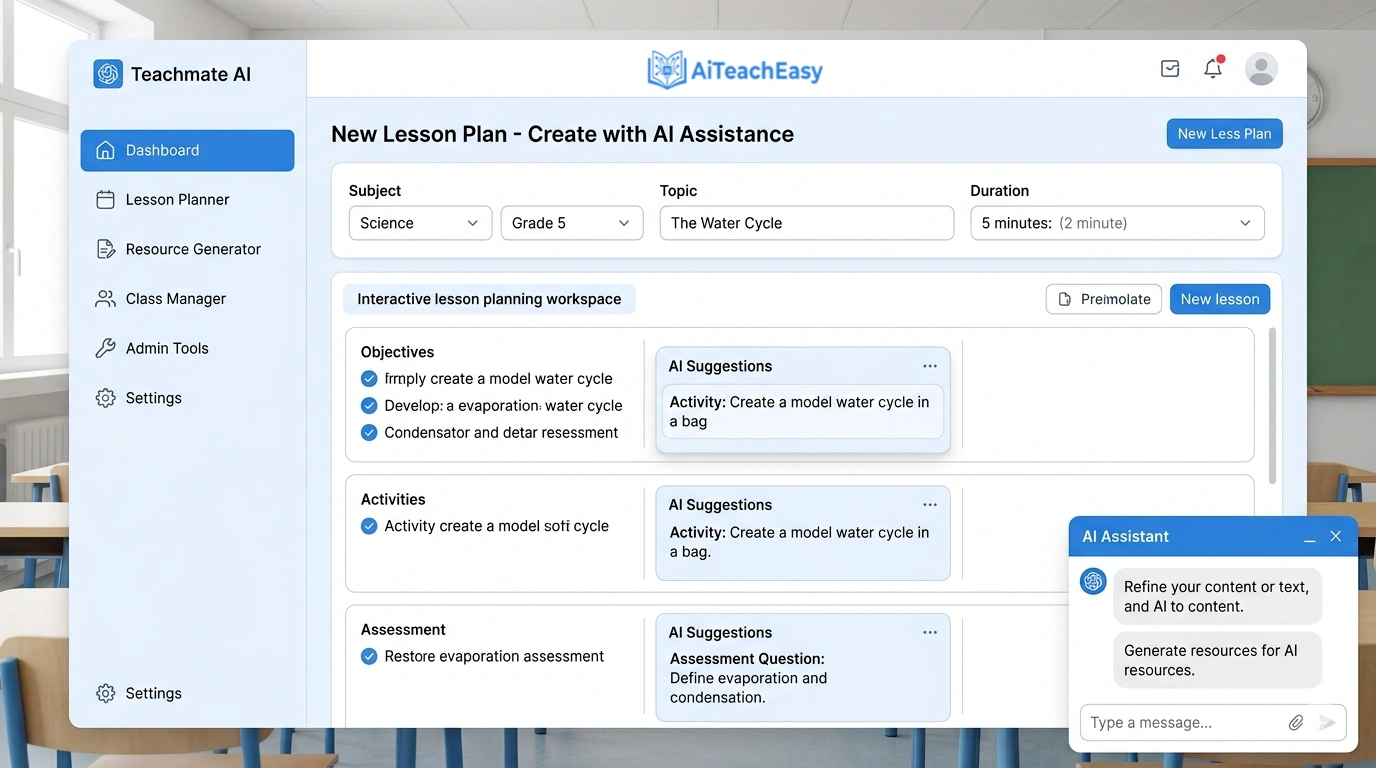 Teachmate AI – Best All-in-One Platform for Teacher Time Management