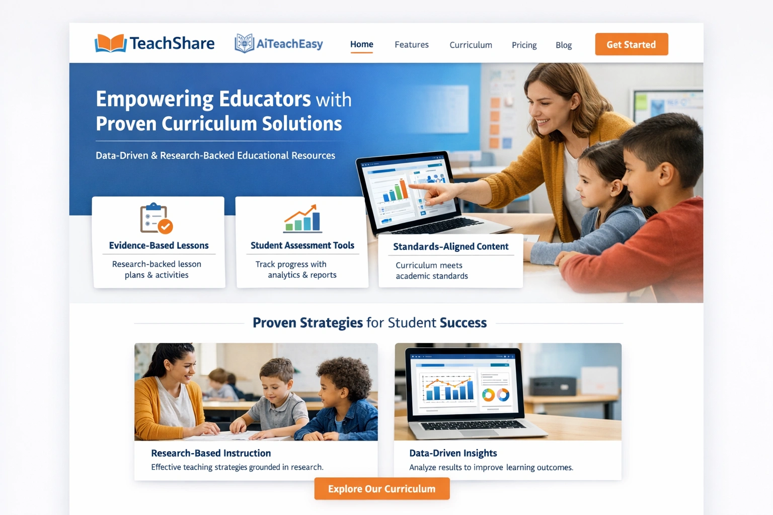 TeachShare – Best for Evidence-Based Curriculum Tools