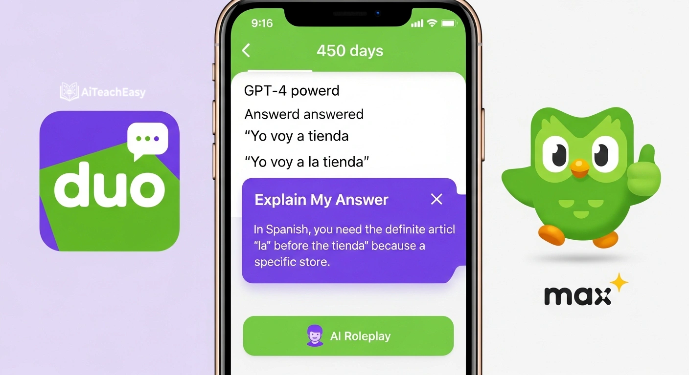 Duolingo Max streak and gamification dashboard