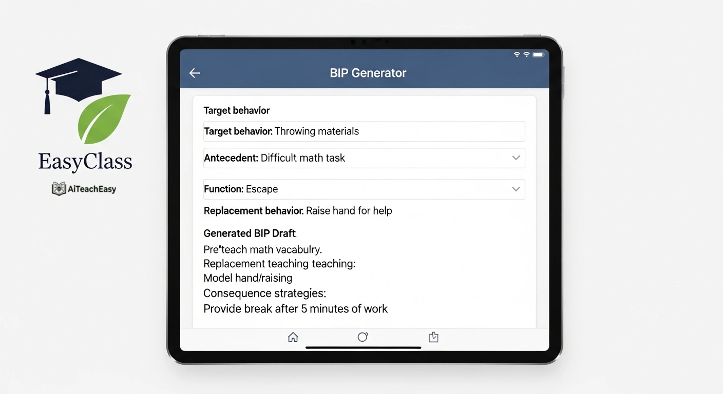 EasyClass – 504 Plan Generator