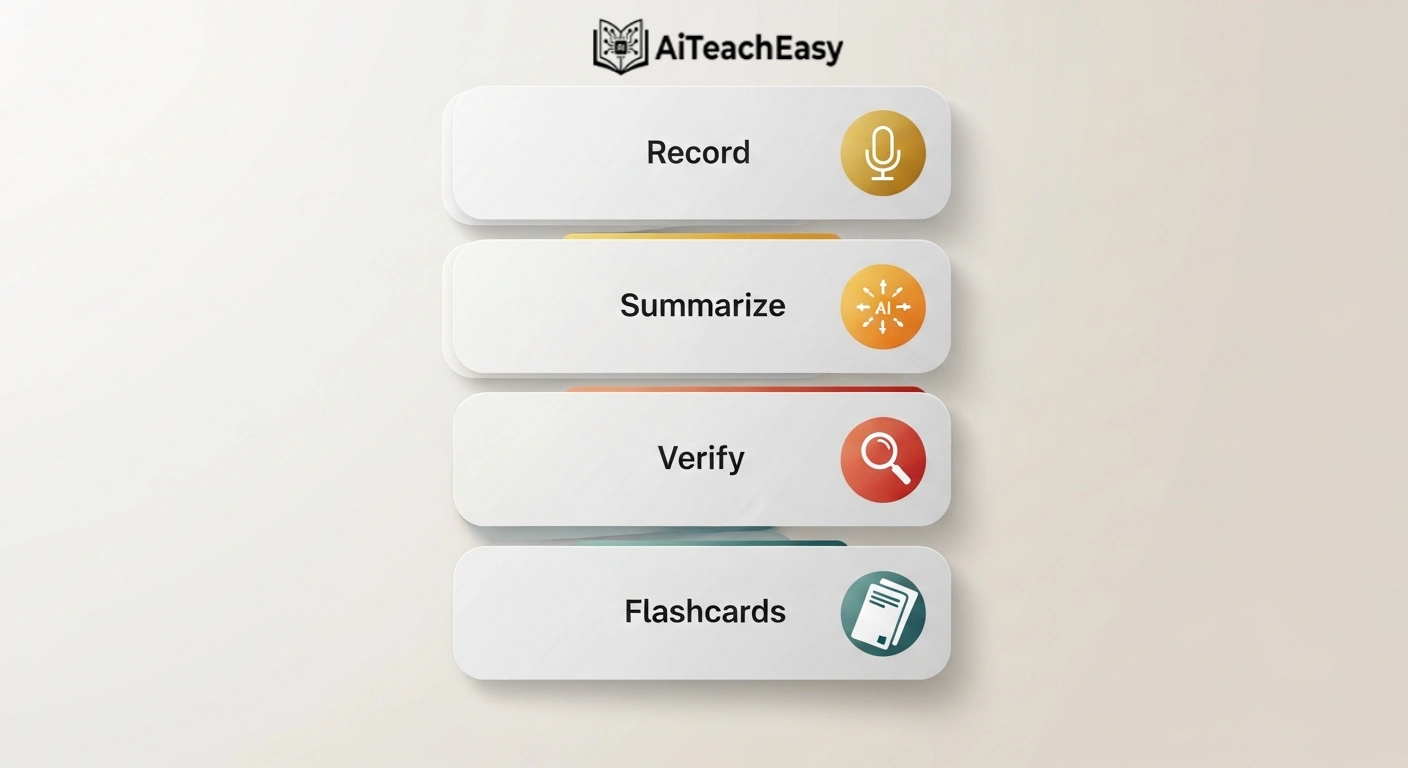 How to Summarize a Lecture — One Workflow