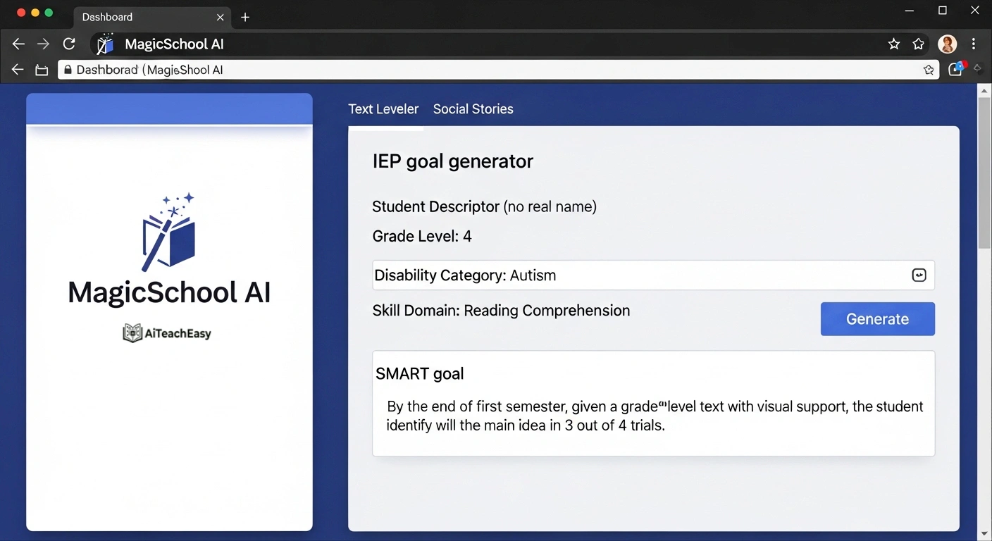  MagicSchool AI – IEP Generator