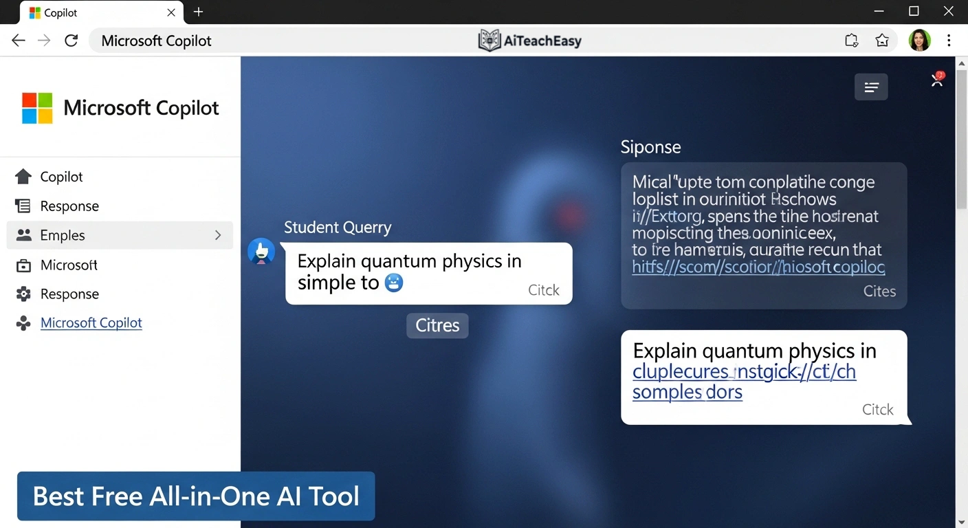 Microsoft Copilot – Best All‑in‑One Free AI Tool for Studying