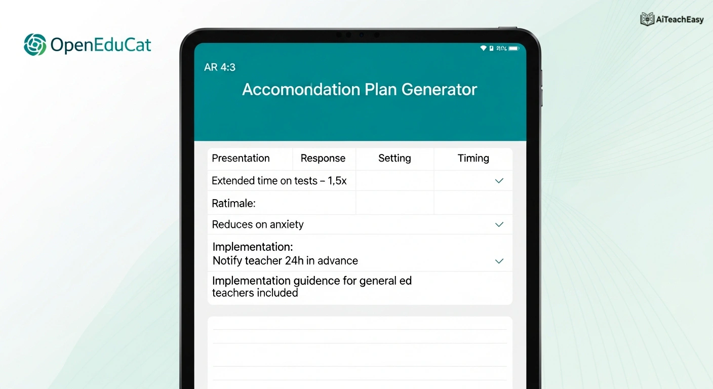  OpenEduCat – IEP Generator