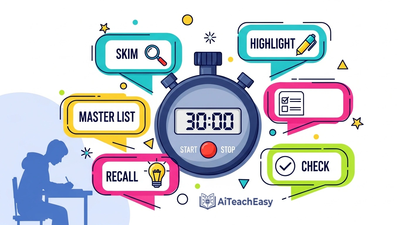 Quick Revision Strategy — 30 Minute Session