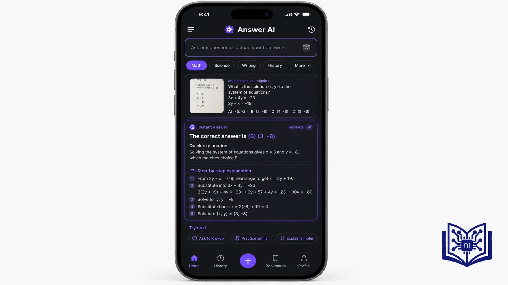 Answer AI / AnswersAI: Best for Instant Academic Answers