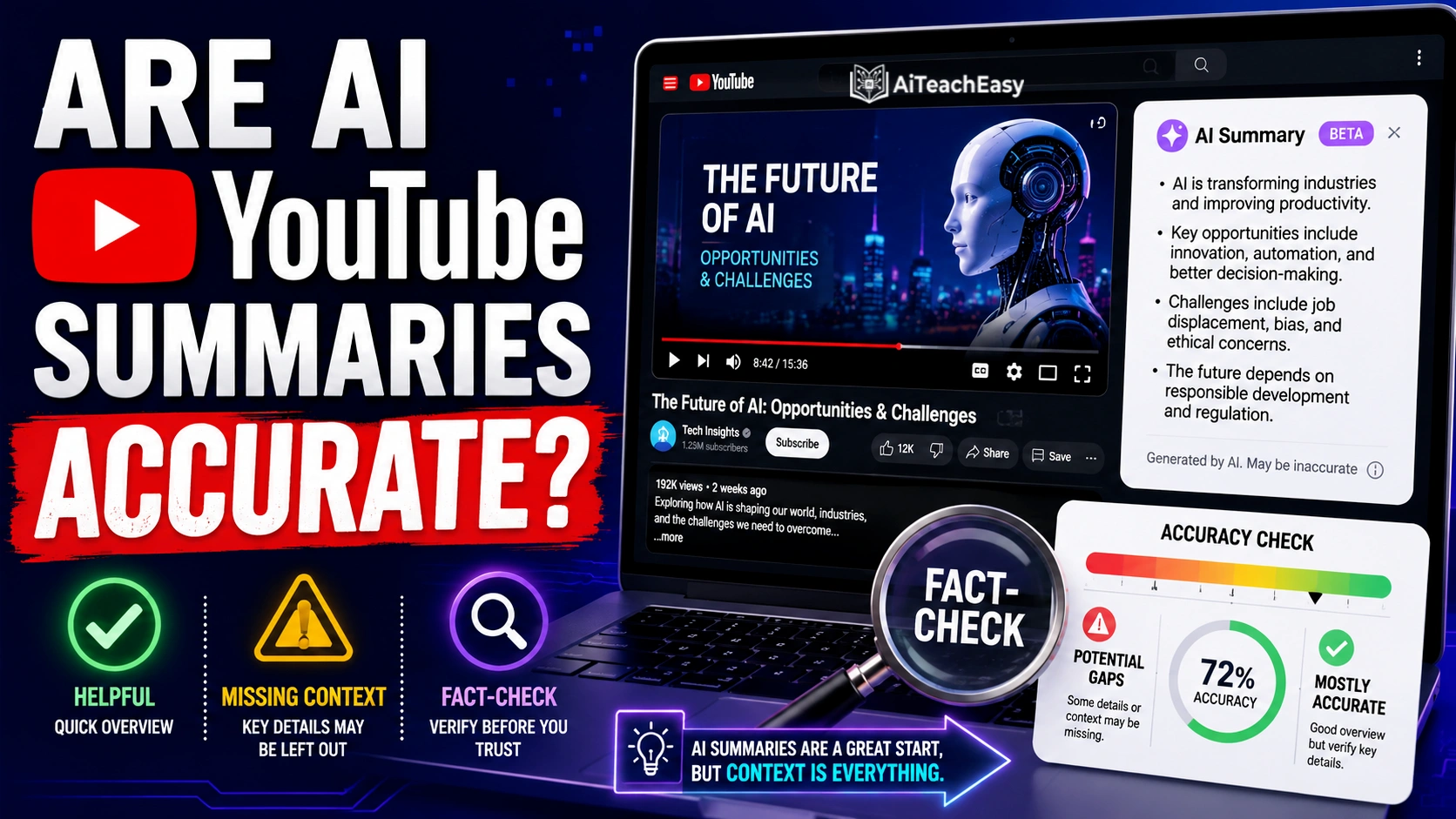 Are AI YouTube Summaries Accurate??