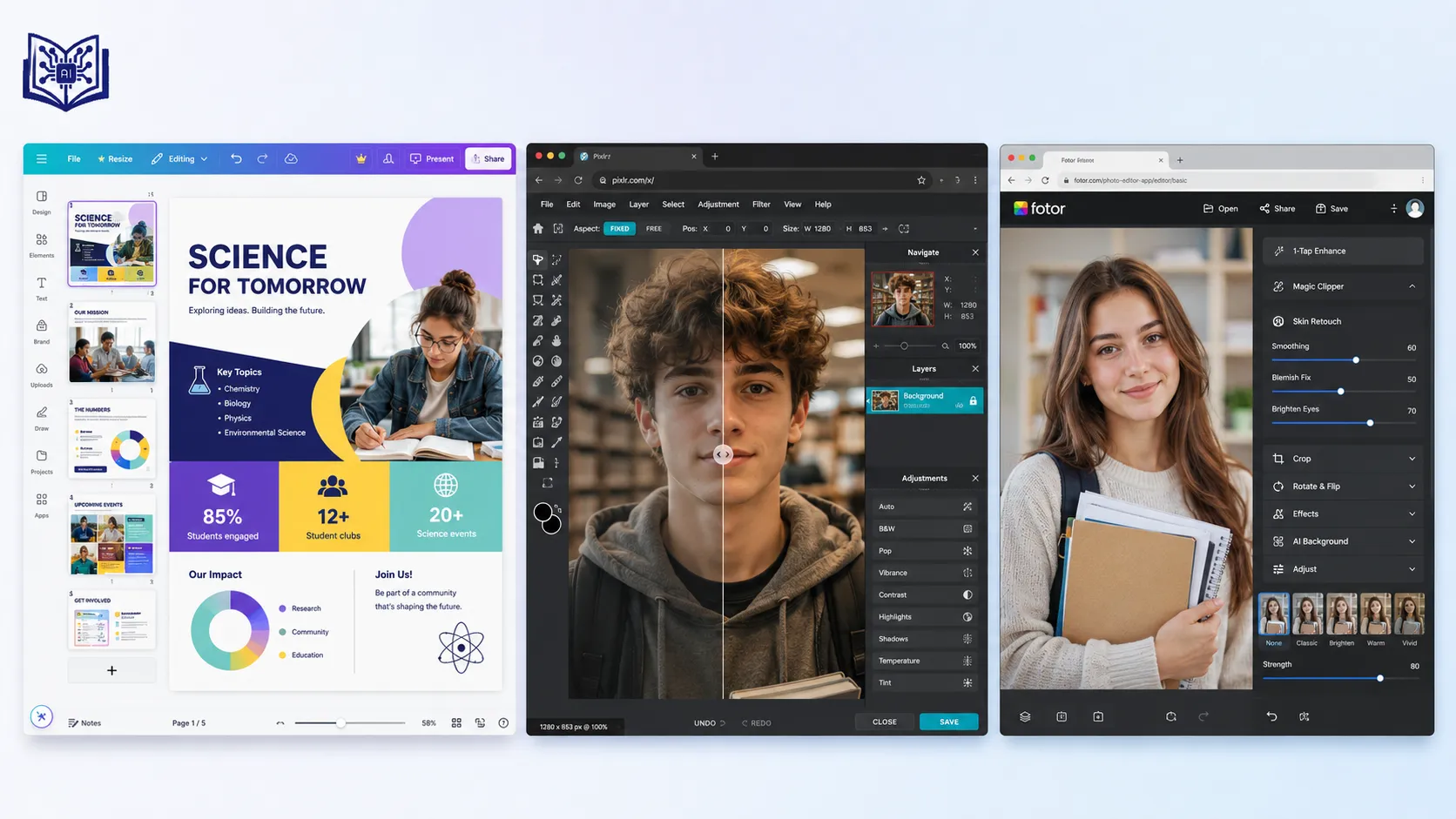 Canva vs Pixlr vs Fotor: Which One Should Students Choose?