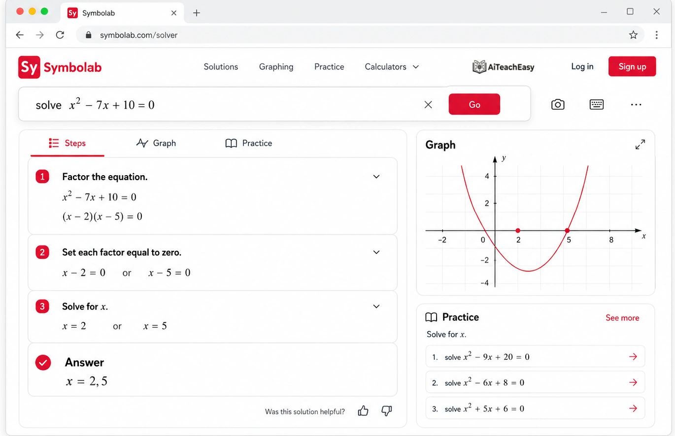  Symbolab — Best Step-by-Step Math Solver for Practice