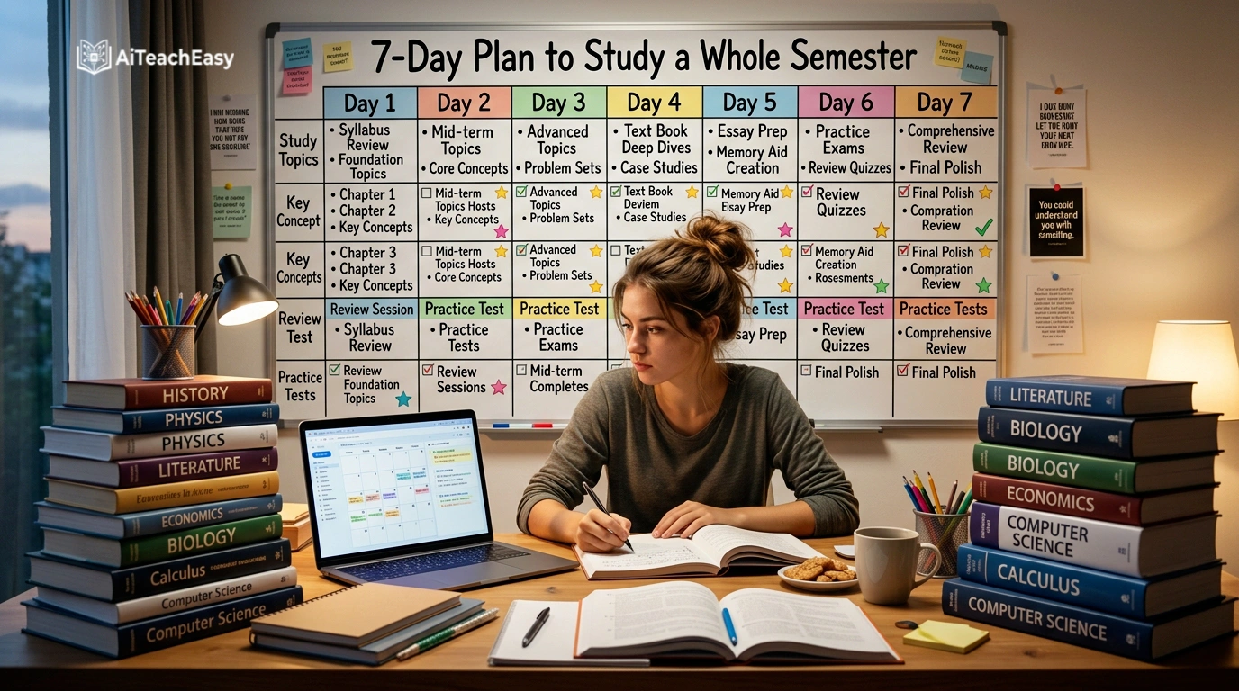 The 7-Day Plan to Study a Whole Semester