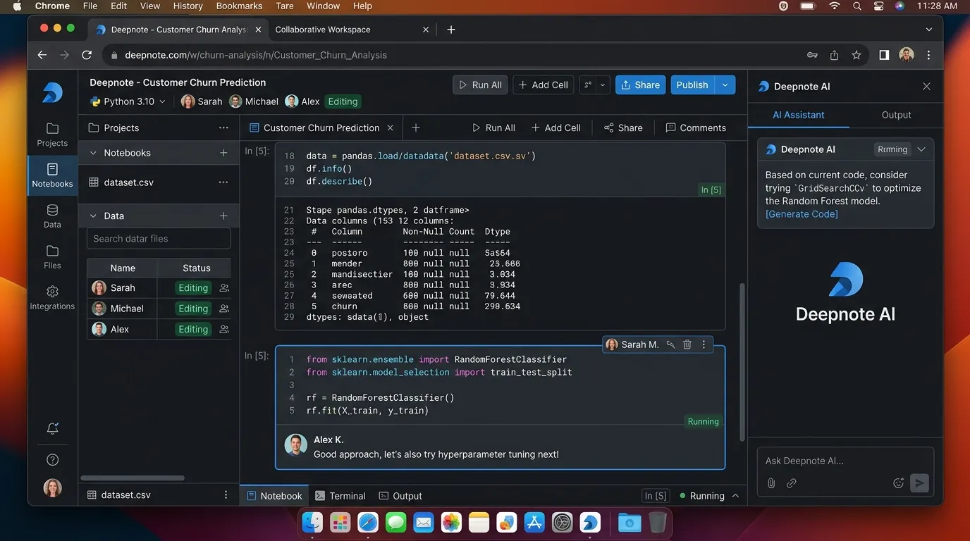  Deepnote AI — Best Collaborative Data Science Workspace