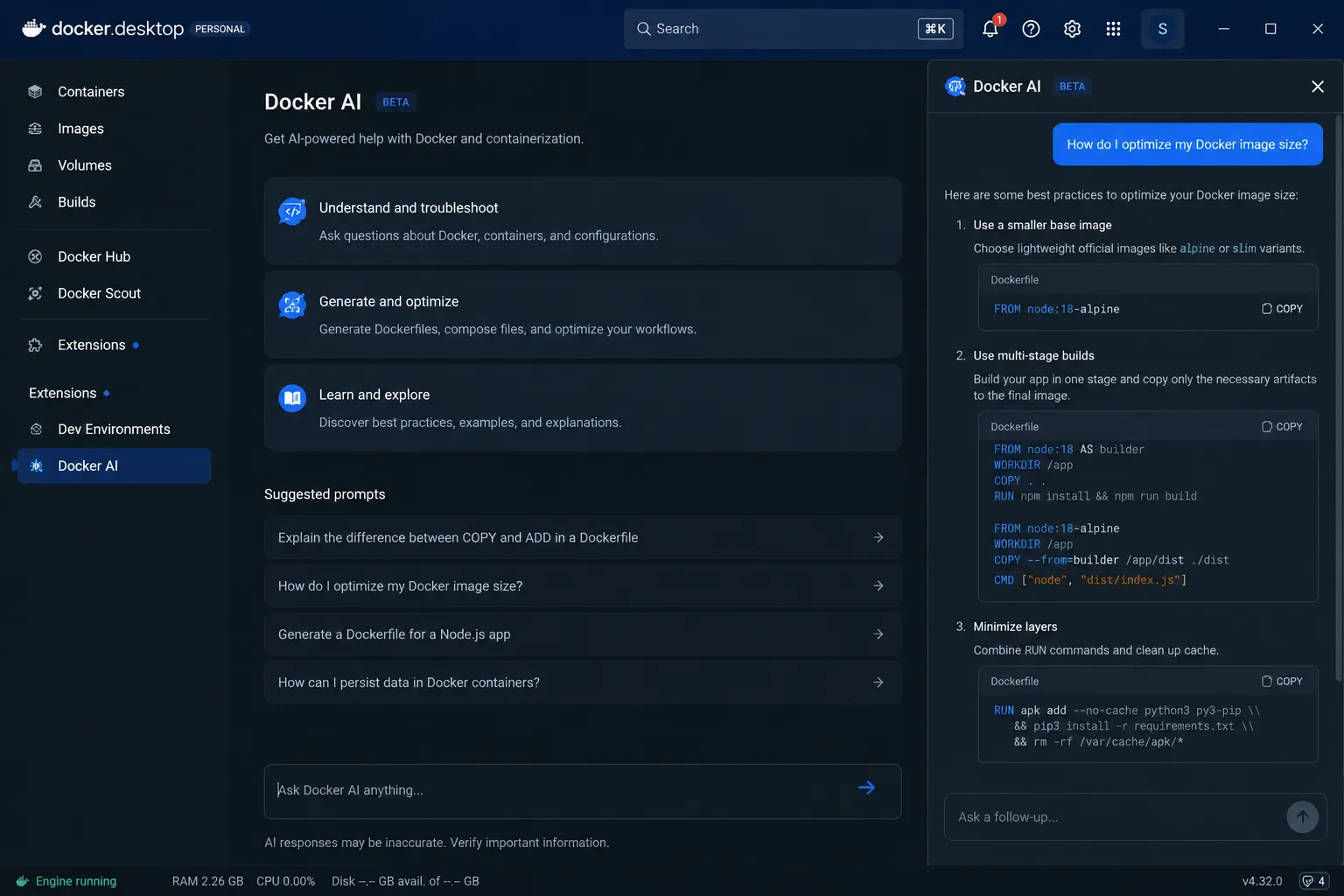 Docker AI / DevOps Assistants — Best for Deployment Practice