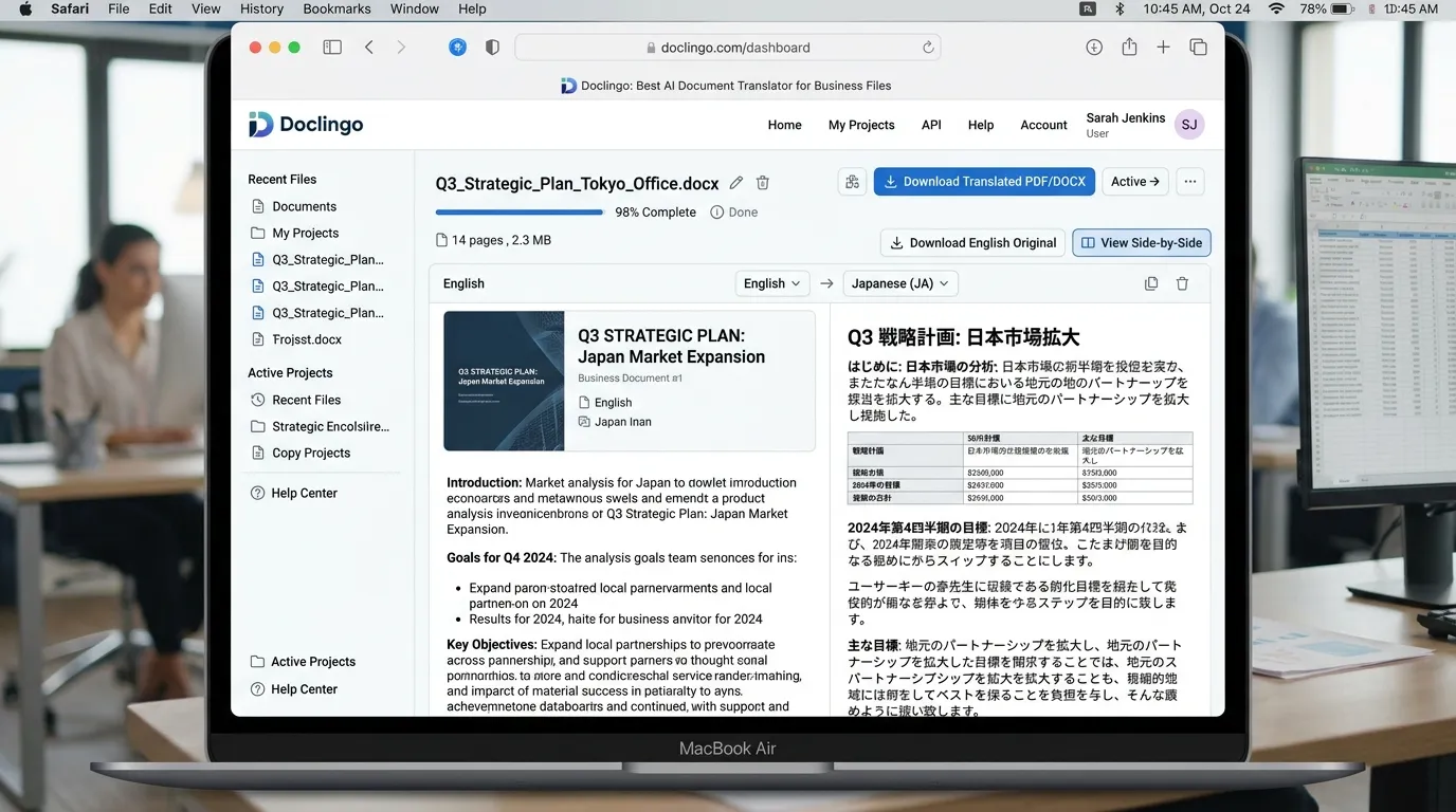 Doclingo: Best AI Document Translator for Business Files