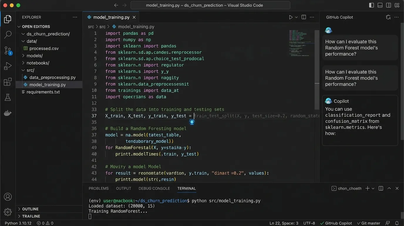 GitHub Copilot — Best Coding Assistant for Data Science Projects