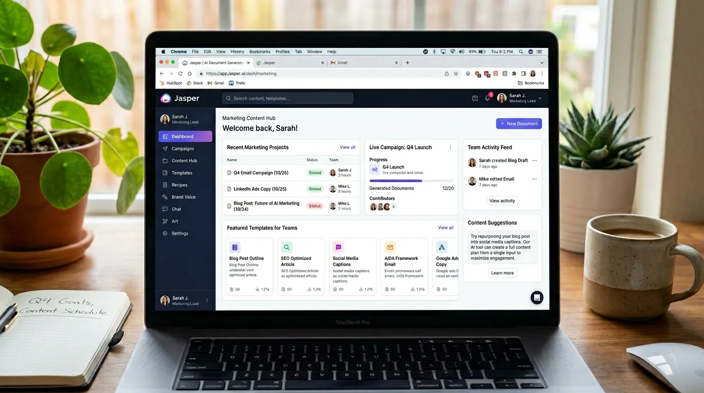 Jasper: Best AI Document Generator for Marketing Teams