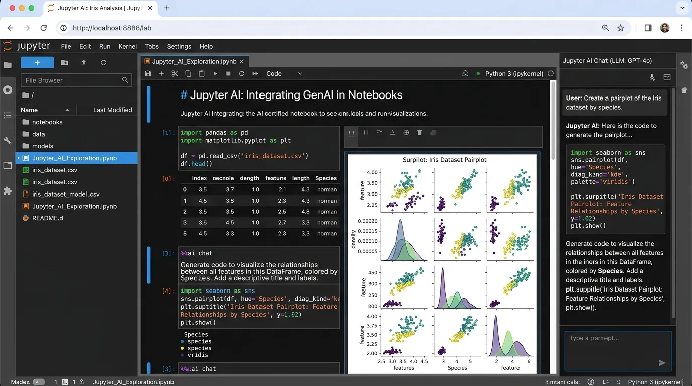  Jupyter AI — Best for AI Inside Jupyter Notebooks