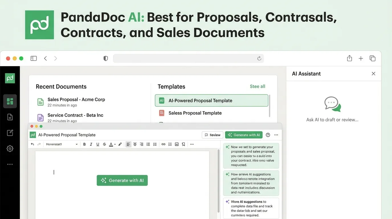  PandaDoc AI: Best for Proposals, Contracts, and Sales Documents