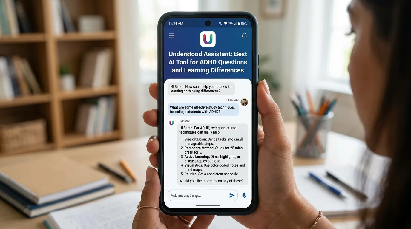 Understood Assistant: Best AI Tool for ADHD Questions and Learning Differences