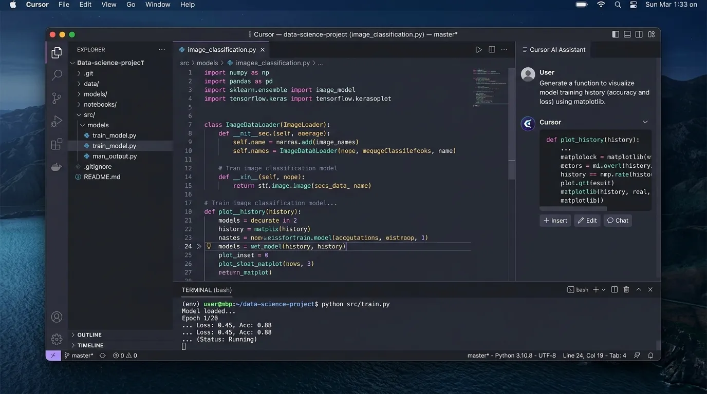 Cursor — Best AI Code Editor for Data Science Projects