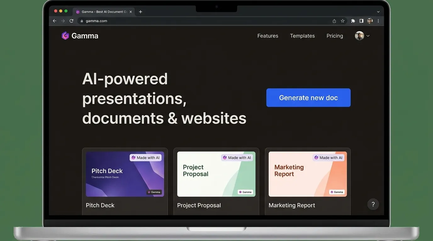 Gamma: Best AI Document Generator for Visual Documents and Presentations