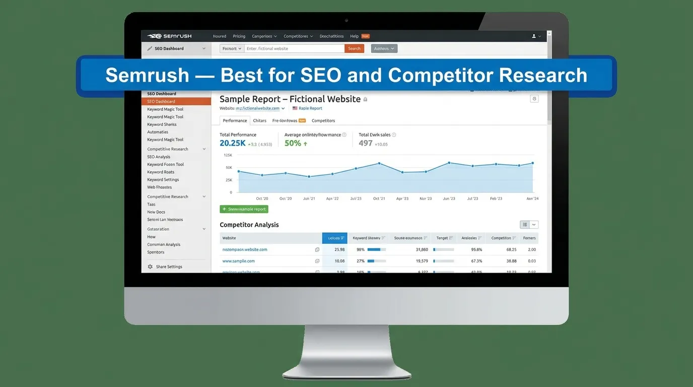 Semrush — Best for SEO and Competitor Research